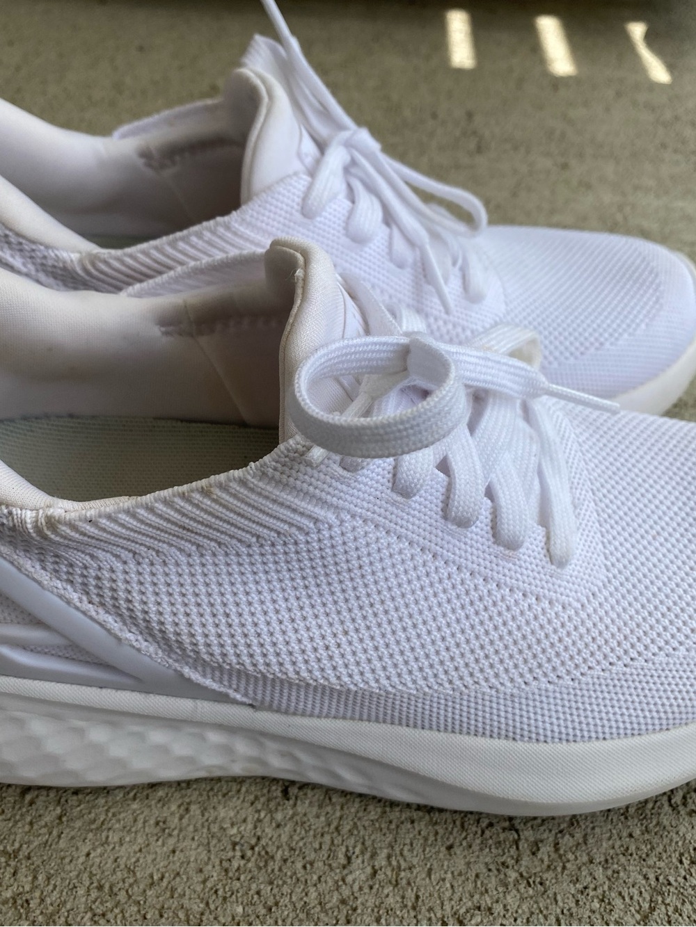 Women’s White Kizik Knit Lace-Up Sneakers Hands Free Step In size 6 - Picture 7 of 7